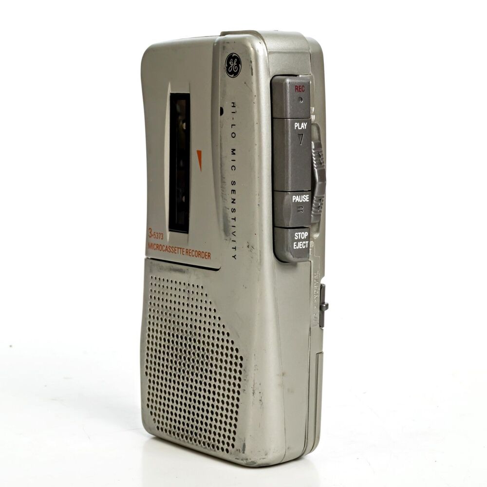 GE 3-5373A AVR Fast Playback Micro Cassette Player Recorder Tested and Works